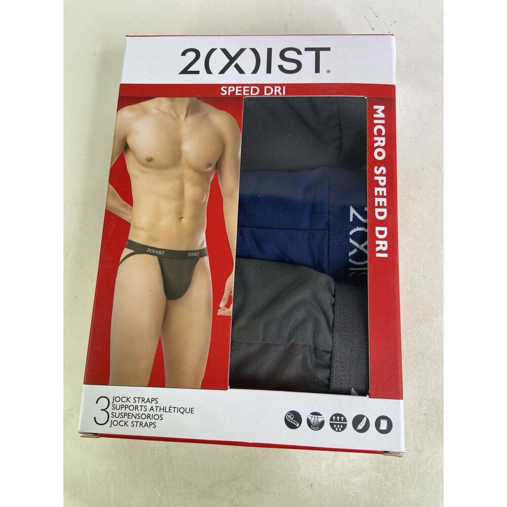 2xist Micro Speed Dri 3 Jock Strap Jockstraps Underwear Multicolor Mens Size L